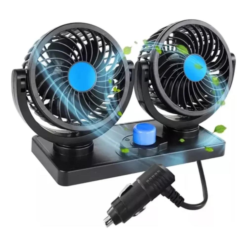 Ventilador Para Auto Doble Cabezal Graduable 12v