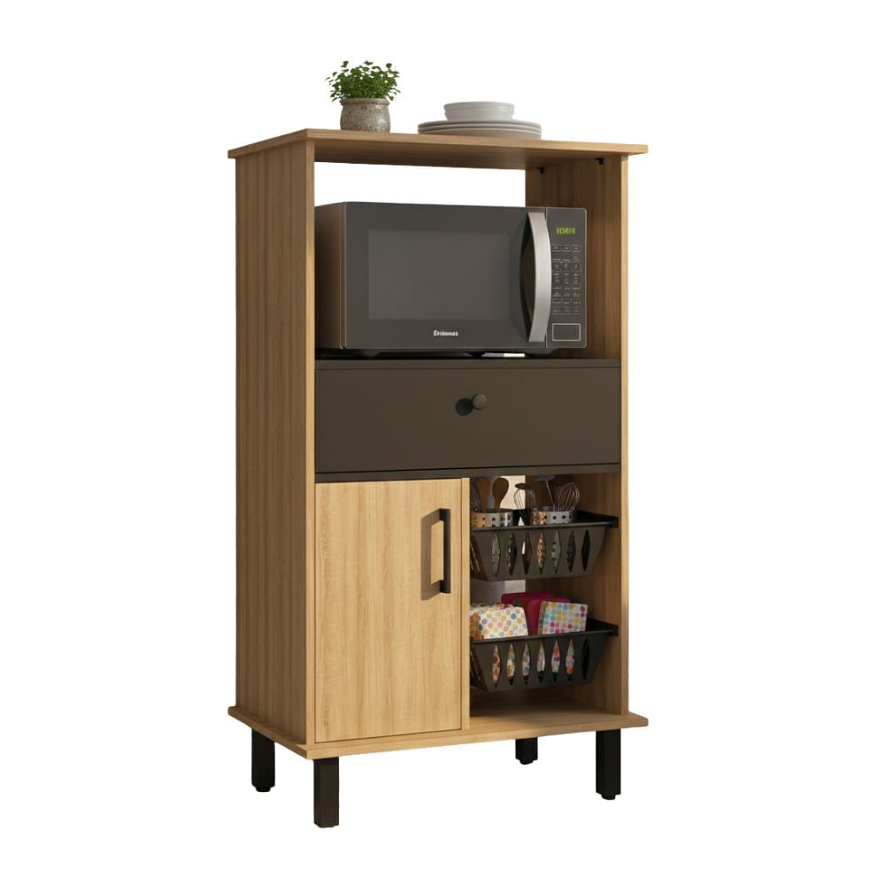 Mueble Multiuso de Cocina Mariana MDP 1 Cajón Orange