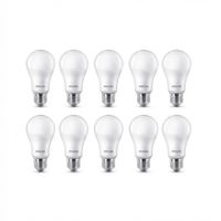 Pack 10 Focos LED 15W Luz Blanca Philips EcoHome E27 6500K