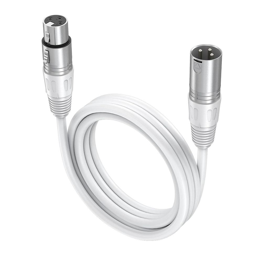Cable de Audio Fifine L9C XLR de Macho a Hembra de 1.8 metros - White