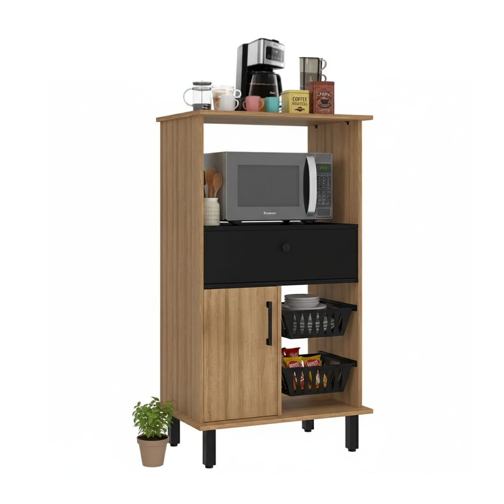 Mueble Multiuso de Cocina Mariana MDP 1 Cajón Orange