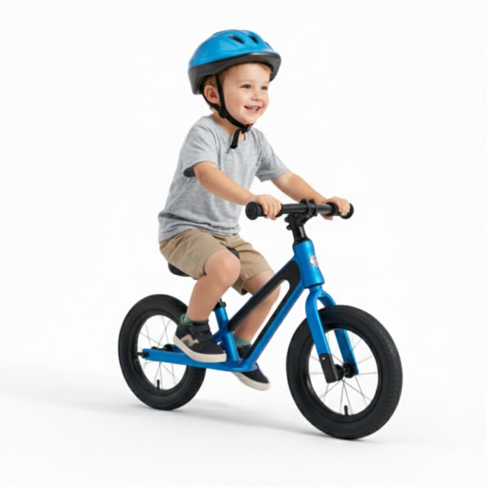 Bicicleta de Equilibrio para Niños y Niñas Pedales Azul