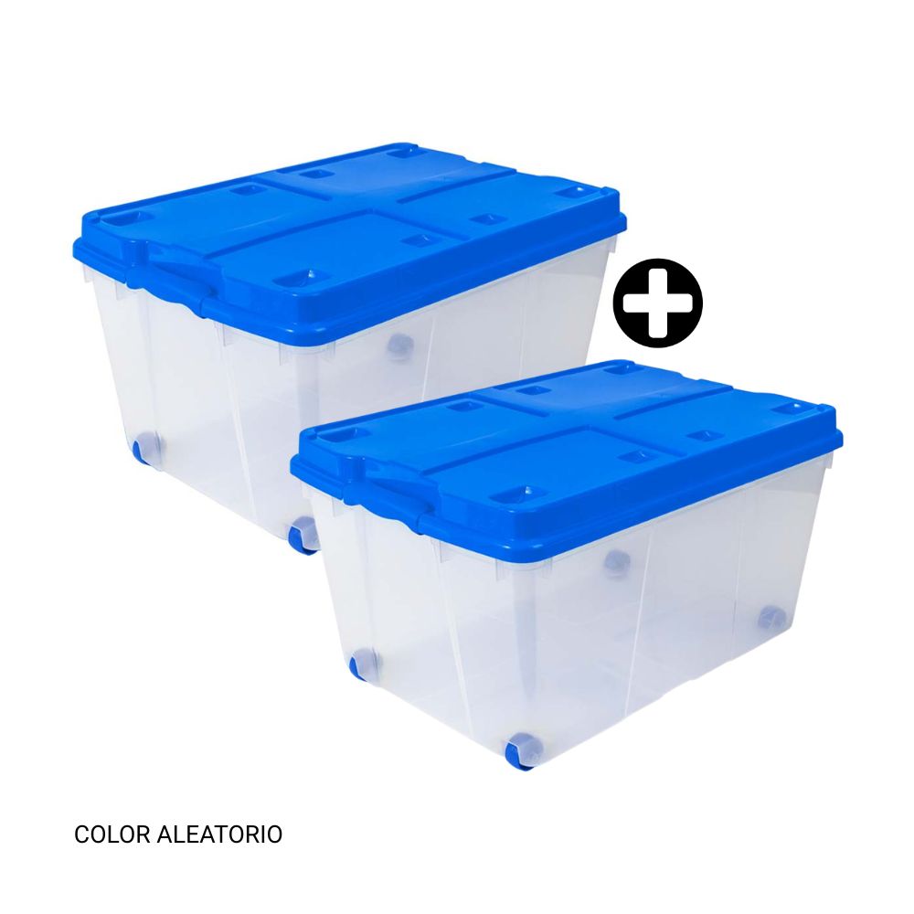 COMBO 2 Cajas plásticas Infinity 60 litros Duraplast