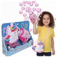 LANZADOR DE BURBUJAS UNICORNIO MAGIA EN CADA DISPARO PARA NIÑAS JS