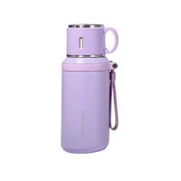 Termo Acero Inoxidable Lila 600ml Modelo Cinta