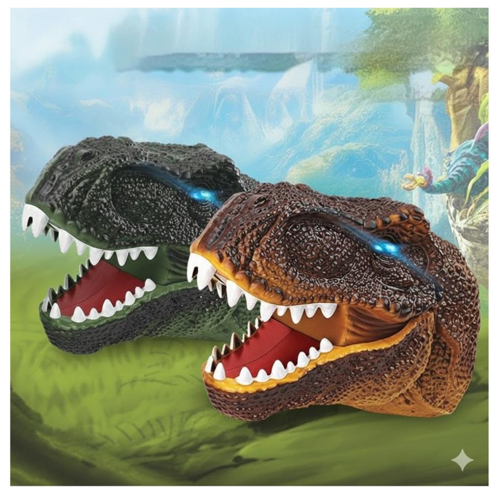 Lanzador de Hidrogel Diseño Cabeza de Dinosaurio Juguete para Niños Rojo Accesorios Lentes y más