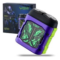 Afeitadora Eléctrica Vgr V-344 Rotativa Profesional Usb-c  verde