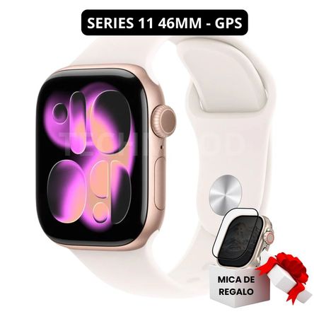 Apple Watch Series 11 Rose Gold Aluminio GPS 46mm Sport Band Light blush Apple Watch Series 11 Rose Gold Aluminio GPS 46mm Sport Band Light blush