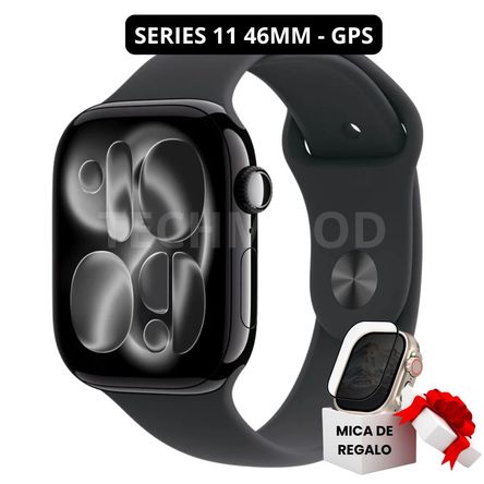 Apple Watch Series 11 Jet Black Aluminio GPS 46mm Sport Band Black Apple Watch Series 11 Jet Black Aluminio GPS 46mm Sport Band Black