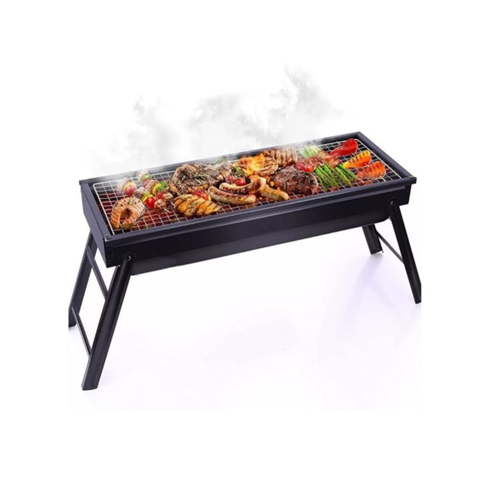 Parrilla a Carbón Plegable Portátil Picnic Jardín Terraza
