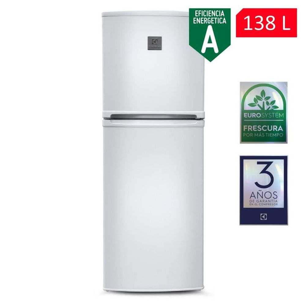 Refrigeradora Electrolux 138 Lts. Top Freezer Blanco - ERT18G2HNW