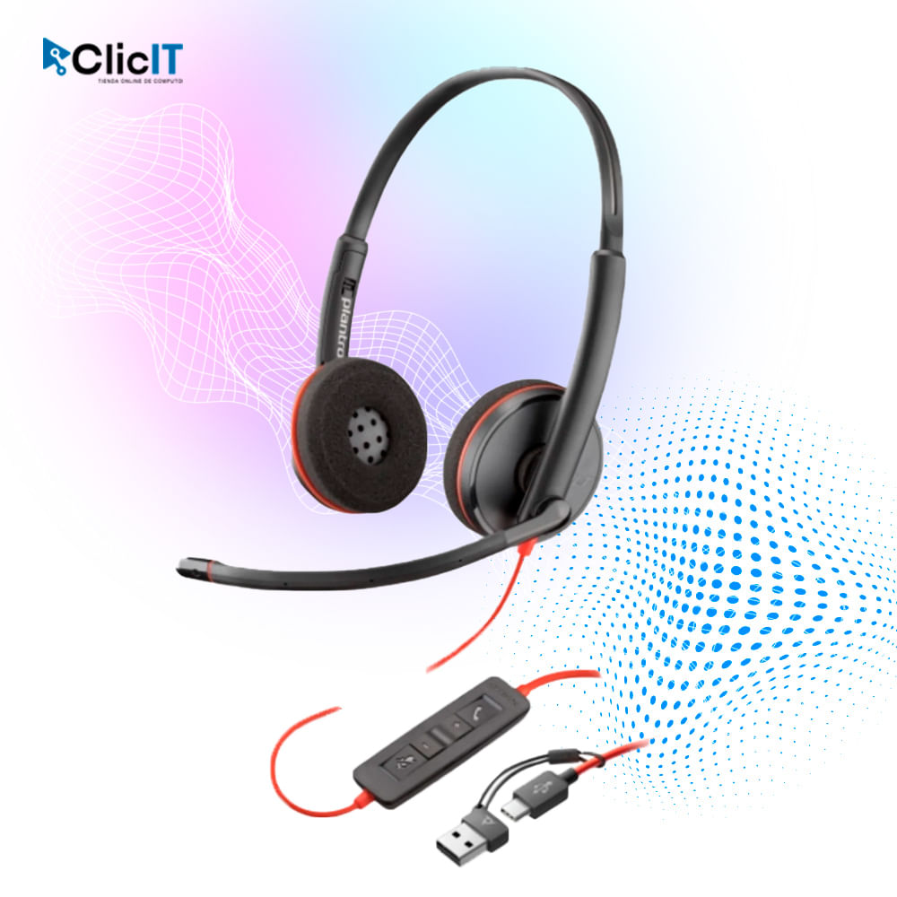 AUDIFONOS ESTÉREO SB-C Poly BLACKWIRE3220