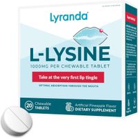 Lyranda L-Lysine    20 Tabletas Masticables