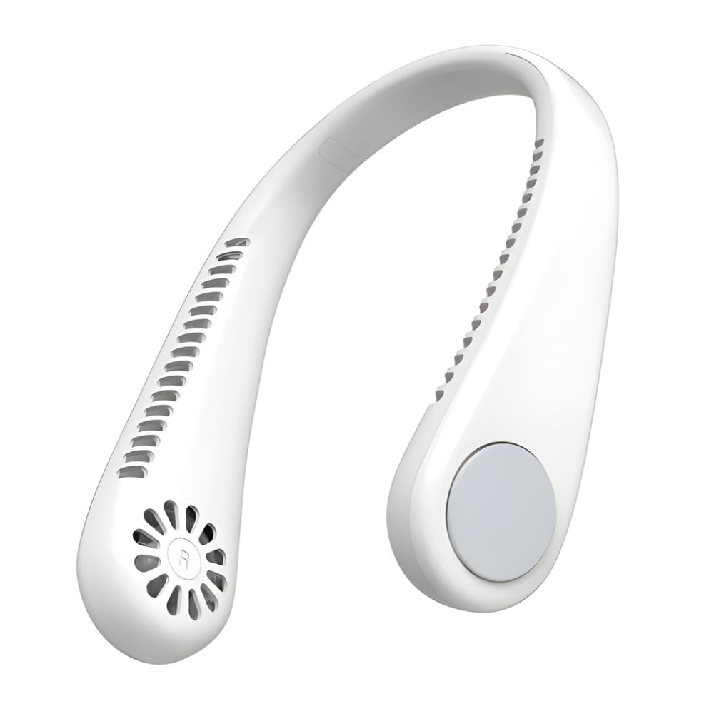 Ventilador de Cuello Recargable 3 Velocidades Color Blanco