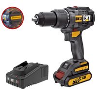 TALADRO PERCUTOR ATORNILLADOR BRUSHLES 65Nm 18V  DX1120K CAT
