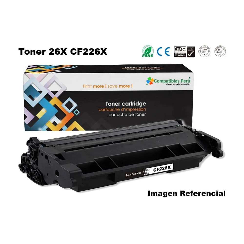 Toner Compatible HP 26X CF226X M402 M426 9K Pag