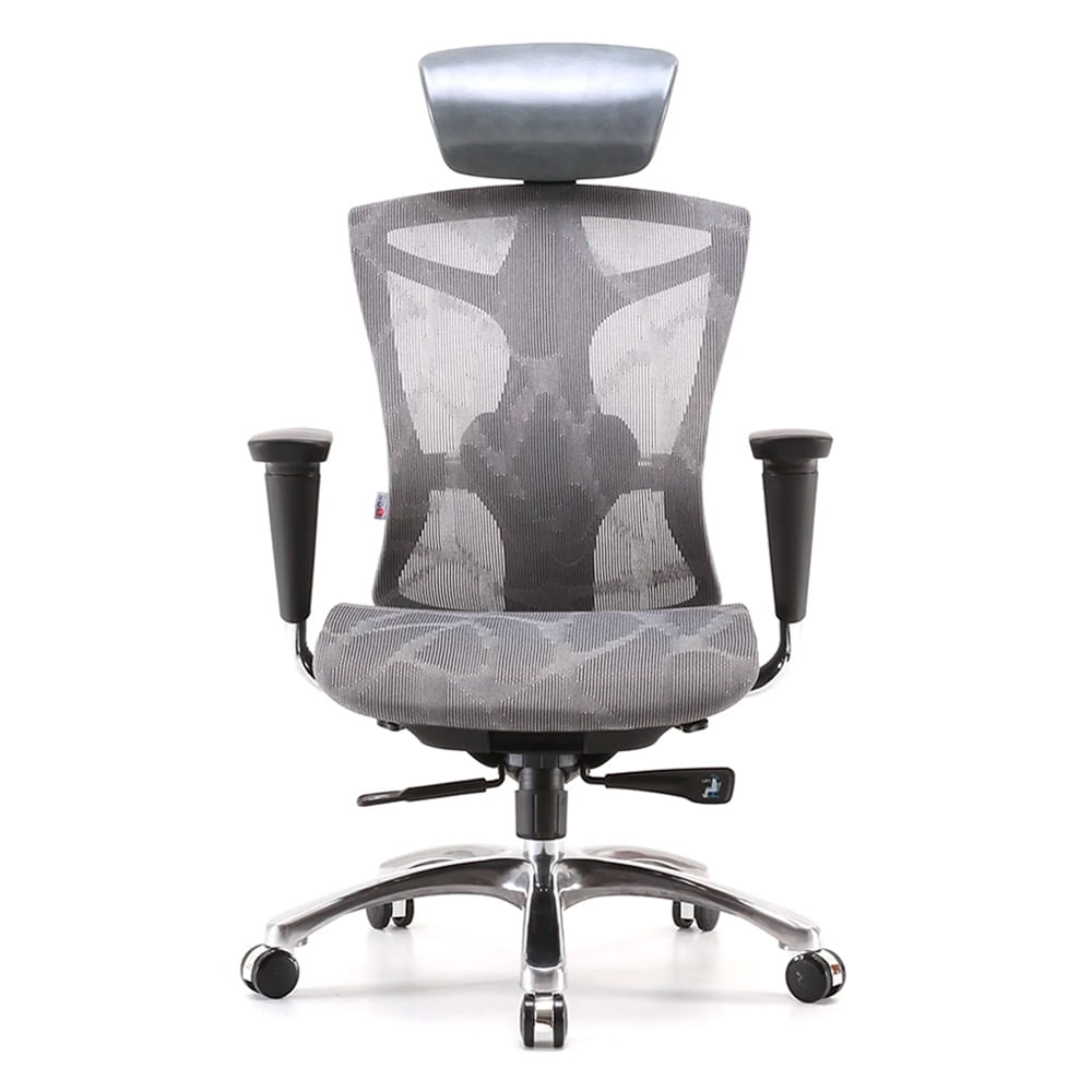 Silla Ergonómica Reclinable Slider Malmo Brazo 4D. Gris Ofideas
