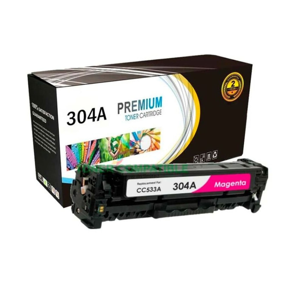 Tóner HP 304A Magenta CC533A Laserjet CP2025 CM2320 CP2020 Compatible