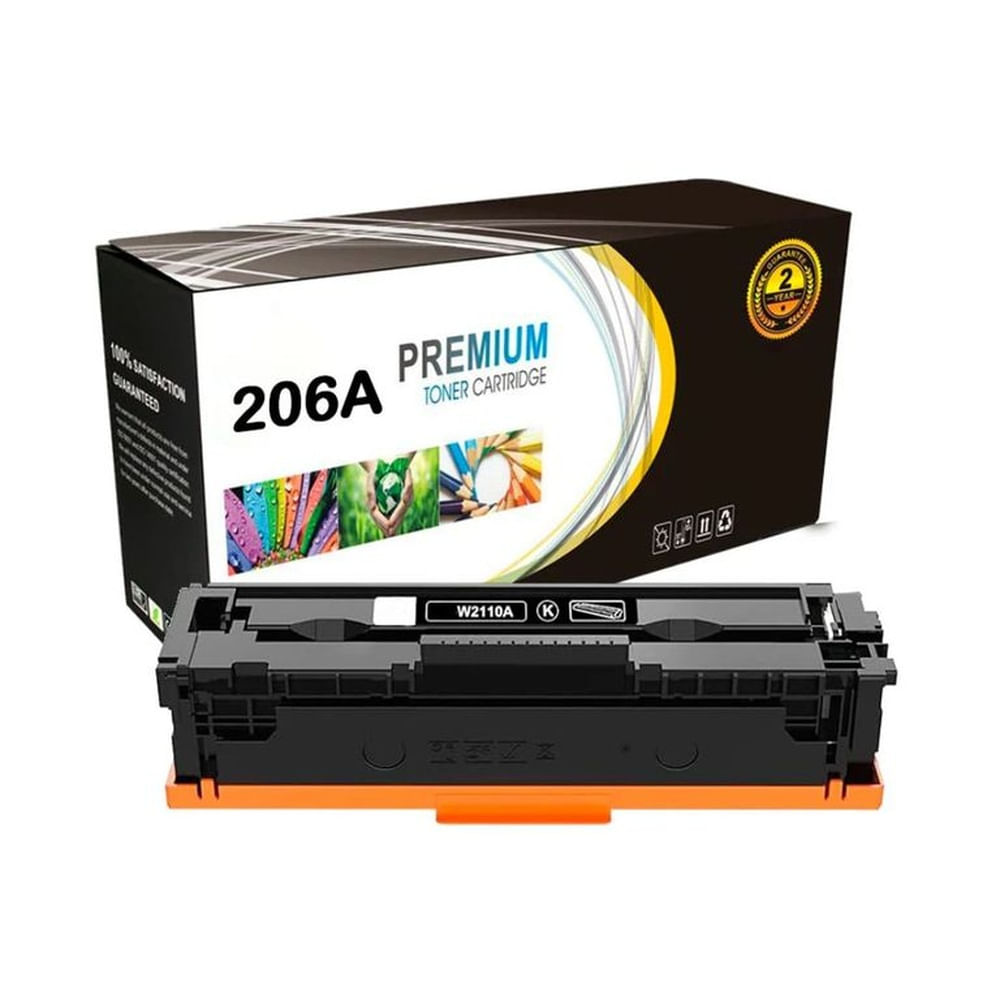 Toner HP 206A Compatible W2110A Negro para M255 M283fdw 1350pgs