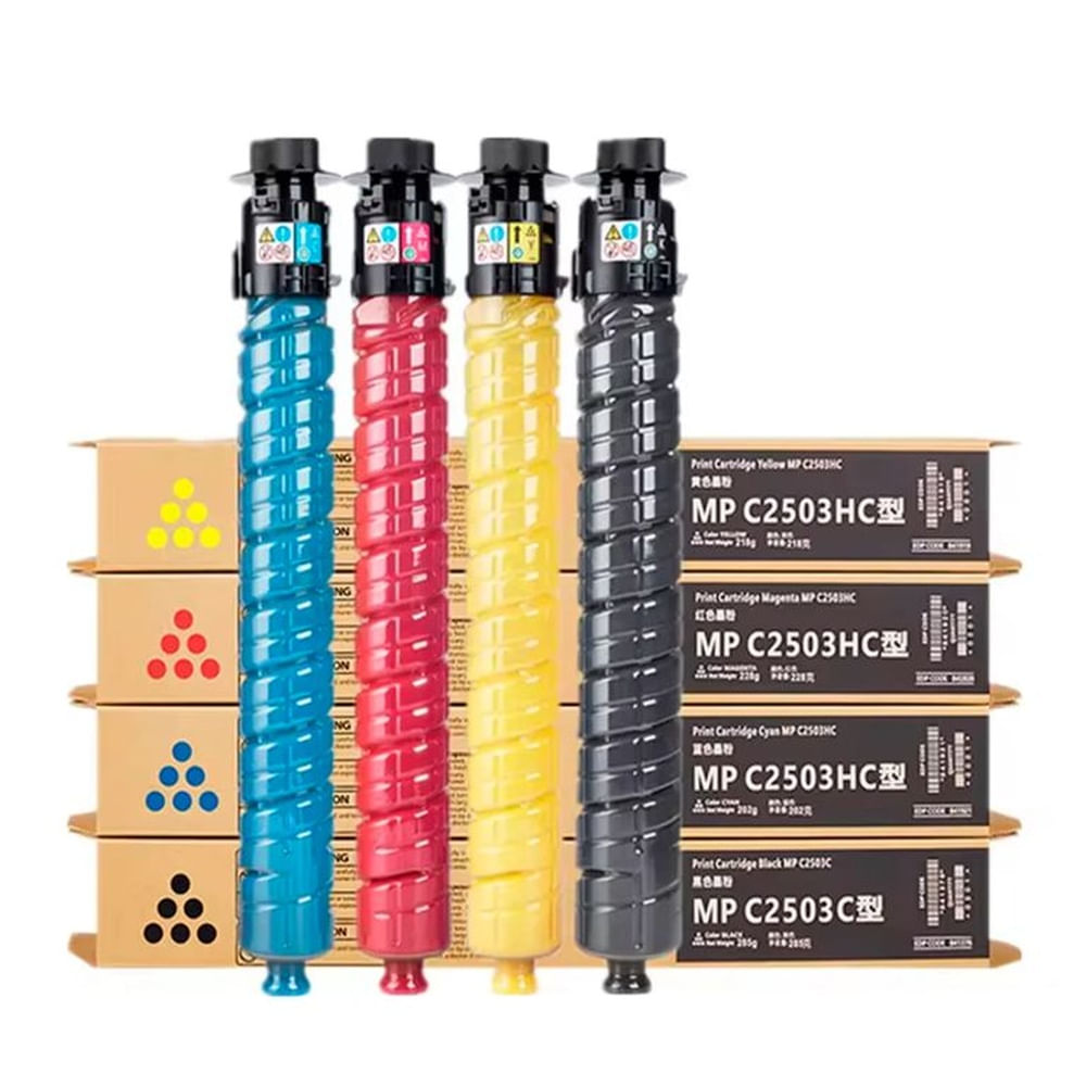 Kit de Toner Ricoh MP C2003 C2503 C2004 C2504 C3003 C3503 Compatible