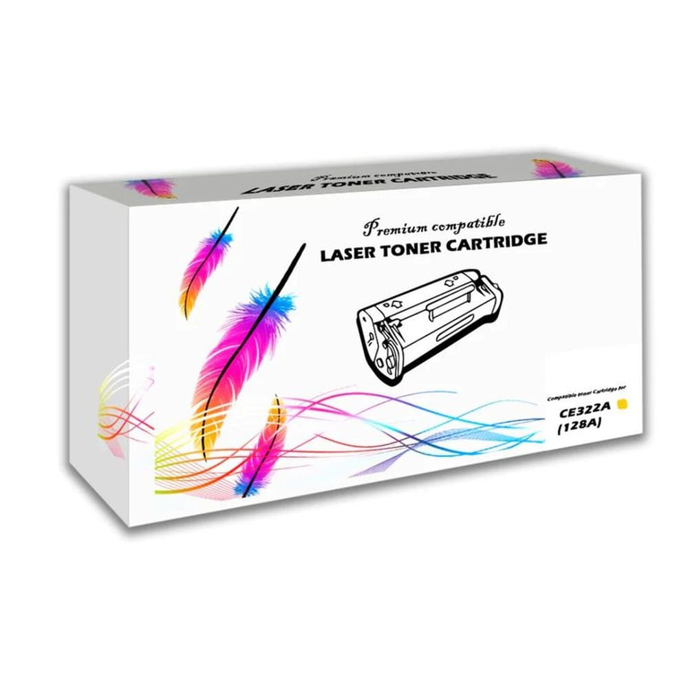 Toner Compatible HP 128A Yellow LaserJet PRO CP3525 CM3530