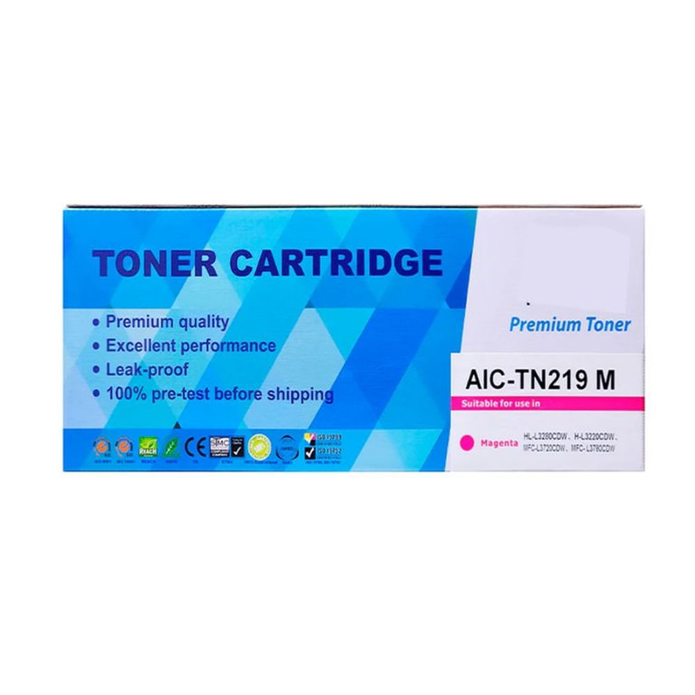 Toner Compatible TN-219M Brother Magenta L3280CDW DCP-L3560CDW MFC-L3760CDW