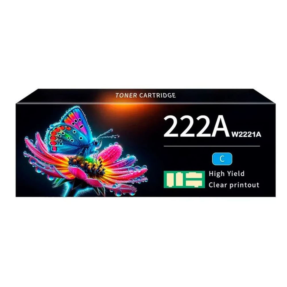 Toner Compatible HP 222A Cyan W2221A MFP 330333033388
