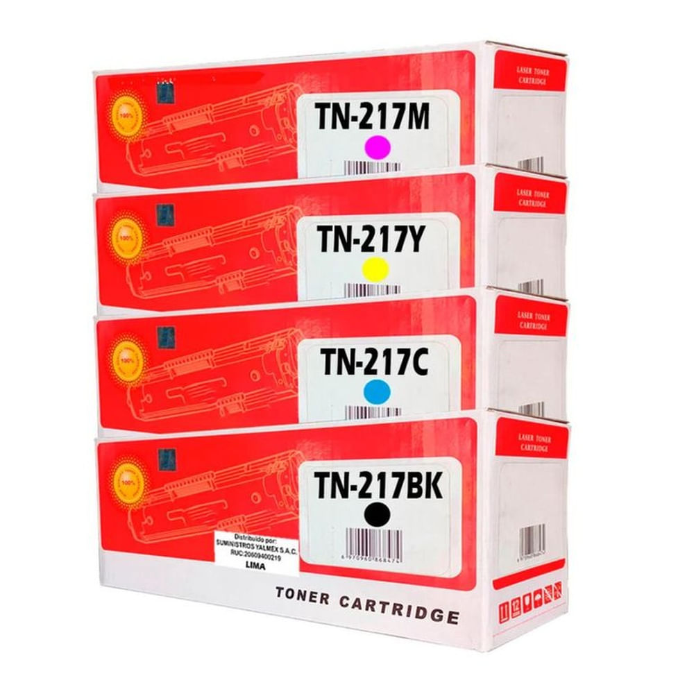 Kit de Toner TN-217 Compatible HL-L3230CDW L3550CDW y L3750CDW