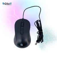 Mouse óptico TEROS TE-1229S USB  4 botones negro