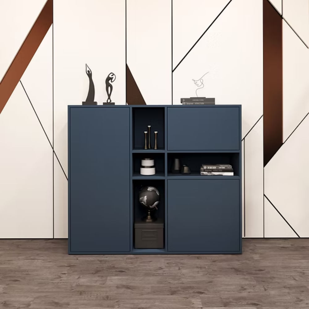 Aparador Palmer 3 puertas Azul acero | Masiva Home