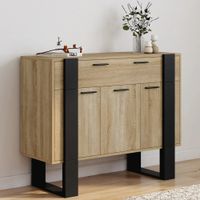 Aparador Emma 2 puertas Marron y Negro | Masiva Home