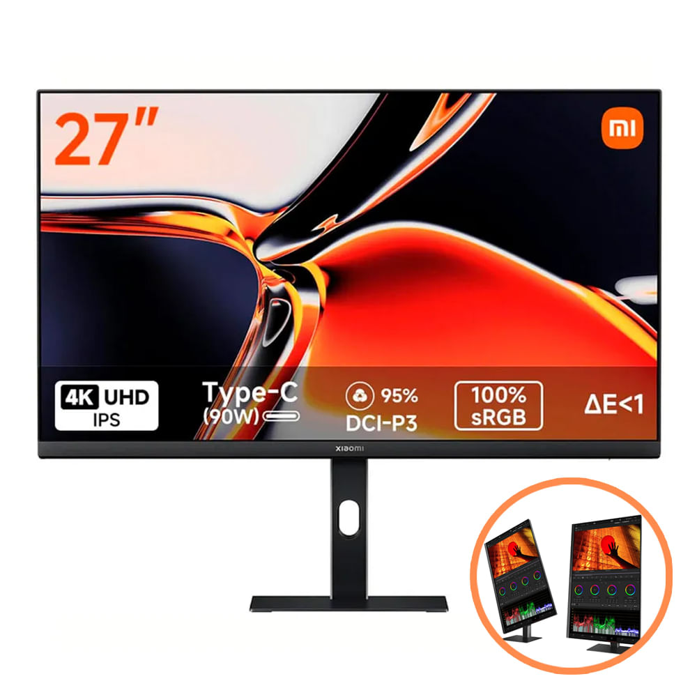 Monitor Xiaomi A27Ui 4K UHD IPS - USB-C 90W Monitor Xiaomi A27Ui 4K UHD IPS - USB-C 90W