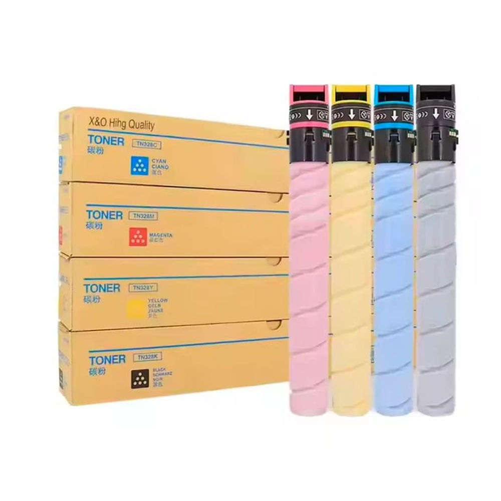 Kit de Toner Konica Minolta Compatible TN 626 CYMK 28K Pag 450i