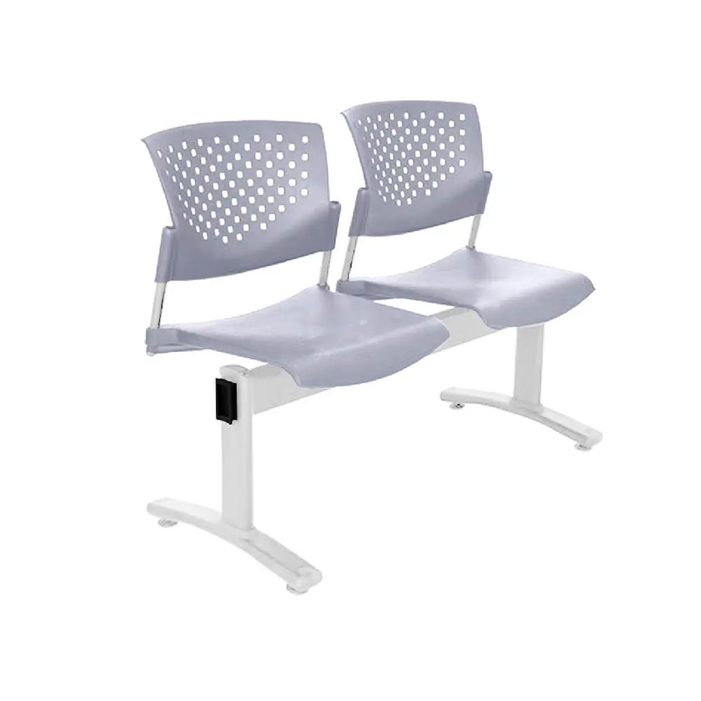 Banqueta De Espera Butterfly Gris 2 Asientos Eg Ofideas