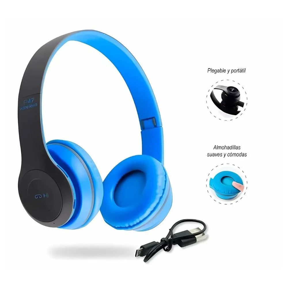 Audifono de Vincha Auricular Inalambrico P47