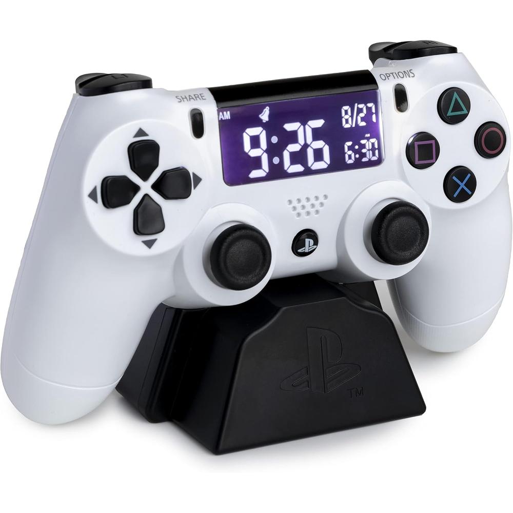 ALARMA DIGITAL USB PANTALLA LCD PLAYSTATION PALADONE | BLANC