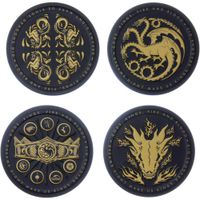 SET 4 POSAVASOS METÁLICOS HOUSE OF THE DRAGON PALADONE