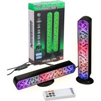 SET 2 BARRAS DE LUZ CON CONTROL REMOTO MINECRAFT PALADONE