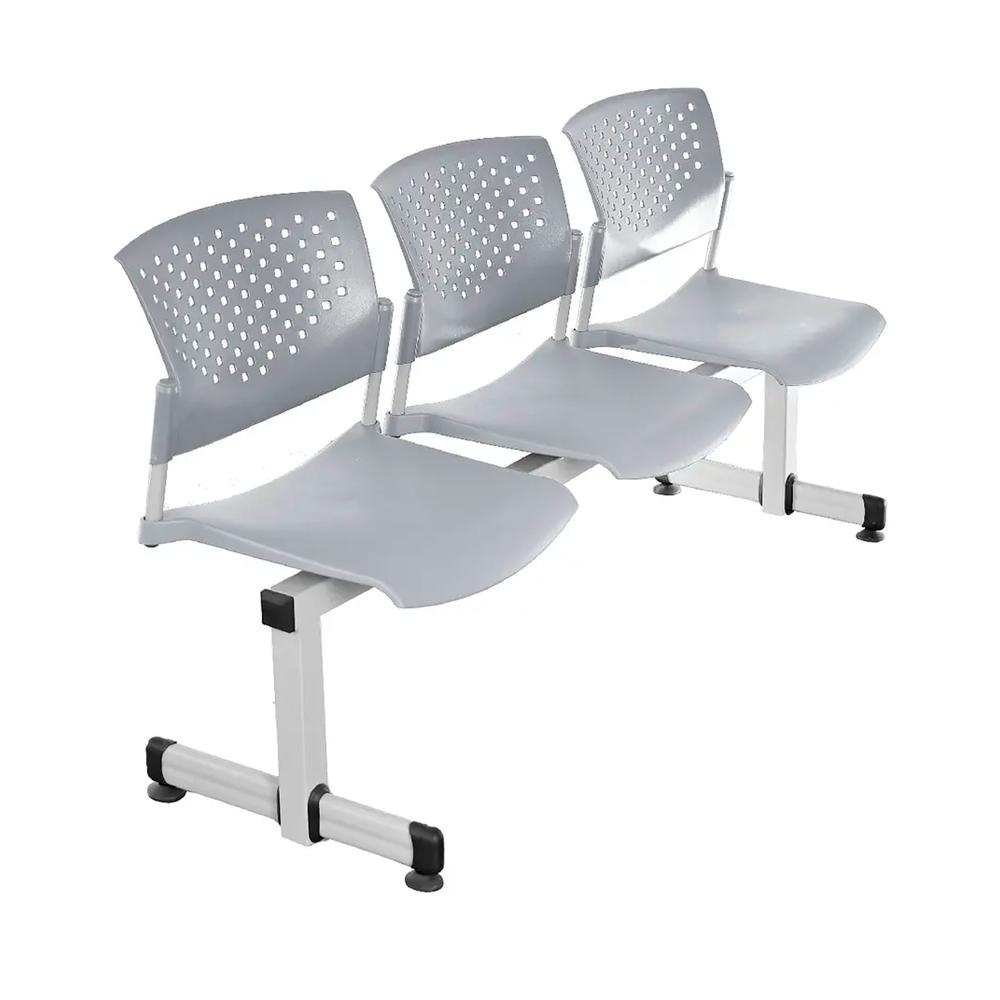 Banqueta De Espera Butterfly Gris 3 Asientos Eg Ofideas