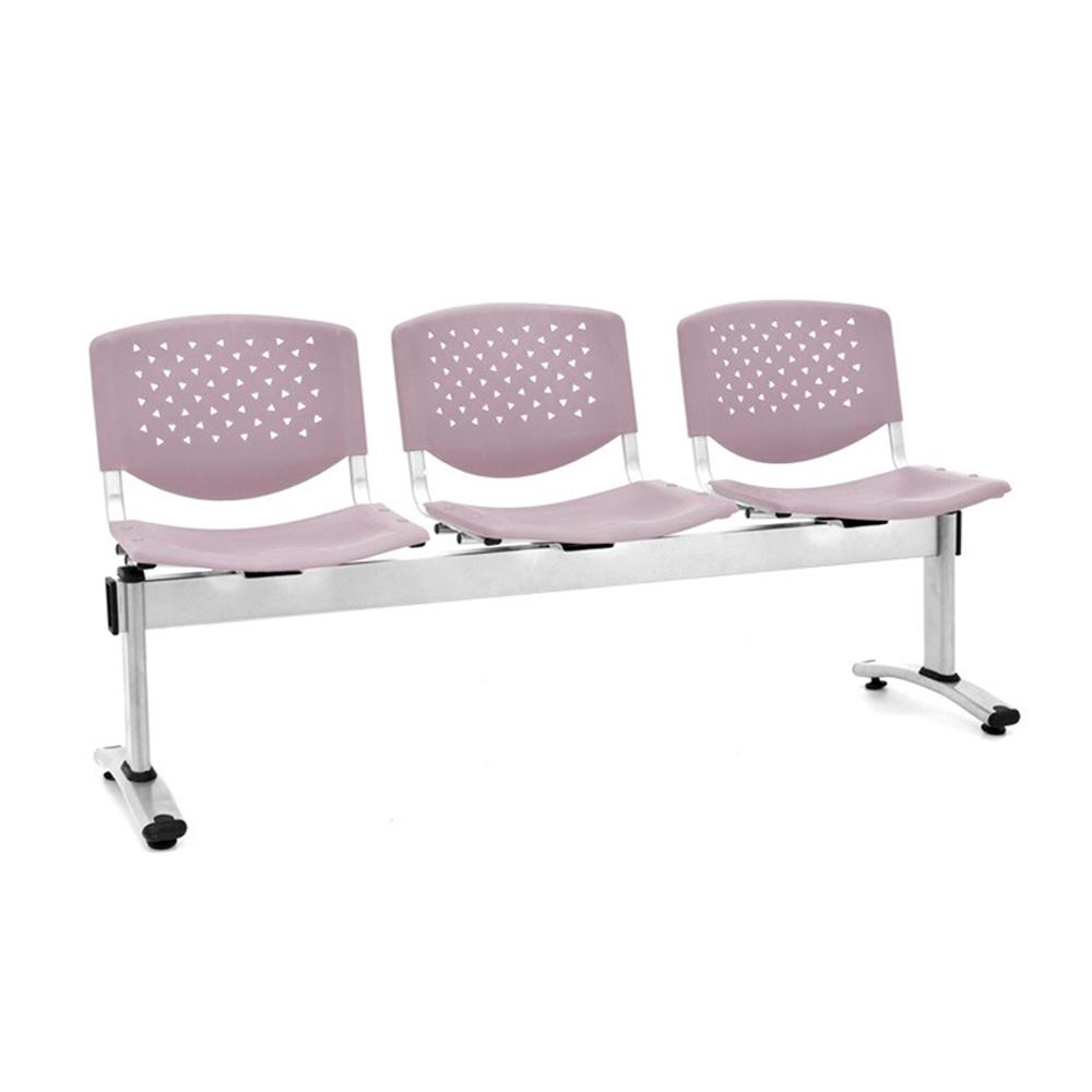 Banqueta De Espera Prisma Gris 3 Asientos Eg Ofideas