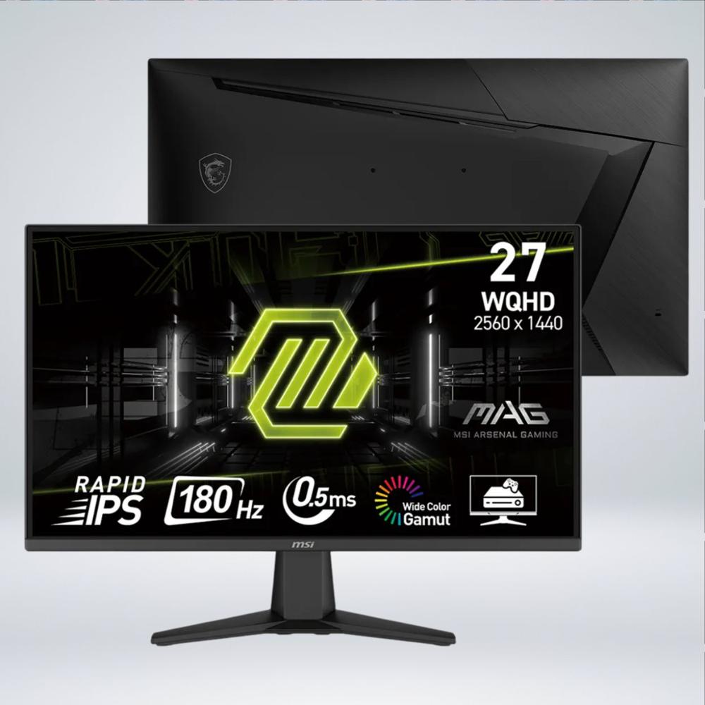 MONITOR GAMER MAG 275QF Wide QHD 27 pulgadas rapid IPS 180hz 0.5ms HDR AI VISION