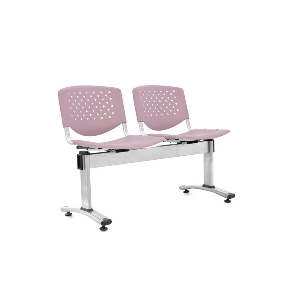 Banqueta De Espera Prisma Gris 2 Asientos Eg Ofideas