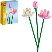 LEGO FLOR DE LOTO JUGUETE DE CONSTRUCCIÓN CON FLORES ARTIFICIALES PARA NIÑOS