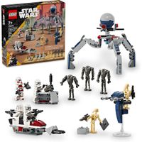 LEGO STAR WARS BATALLA CON SOLDADO CL0N, DROIDE Y MOTO SPEEDER PARA NIÑOS