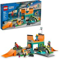 LEGO CITY PARQUE DE PATINAJE CON BMX PATINETE MONOPATÍN Y FIGURAS
