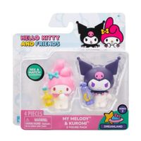 Pack x 2 figuras Hello Kitty Melody y Kuromi
