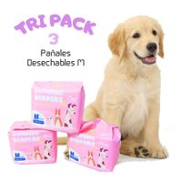 TRIPACK 03 Pañales Desechables para Mascotas Hembra M