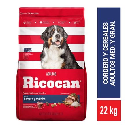Comida para Perros Ricocan Adultos Cordero Razas Pequeñas 22 Kg Comida para Perros Ricocan Adultos Cordero Razas Pequeñas 22 Kg