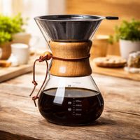 Cafetera chemex  800 ml Incluye filtro de acero