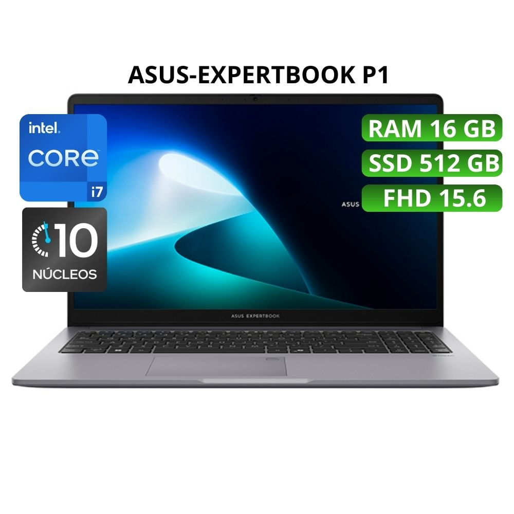 Laptop ASUS EXPERTBOOK P1  intel Core i7 13620H Ram 16GB SSD 512 GB 15.6 - 90NX0881-M01JS0